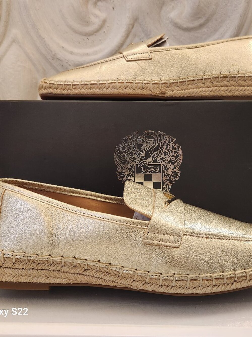 Vince Camuto Light Gold " Myylee" Loafers. NIB. Size 9